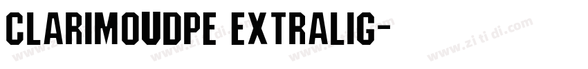 ClarimoUDPE ExtraLig字体转换